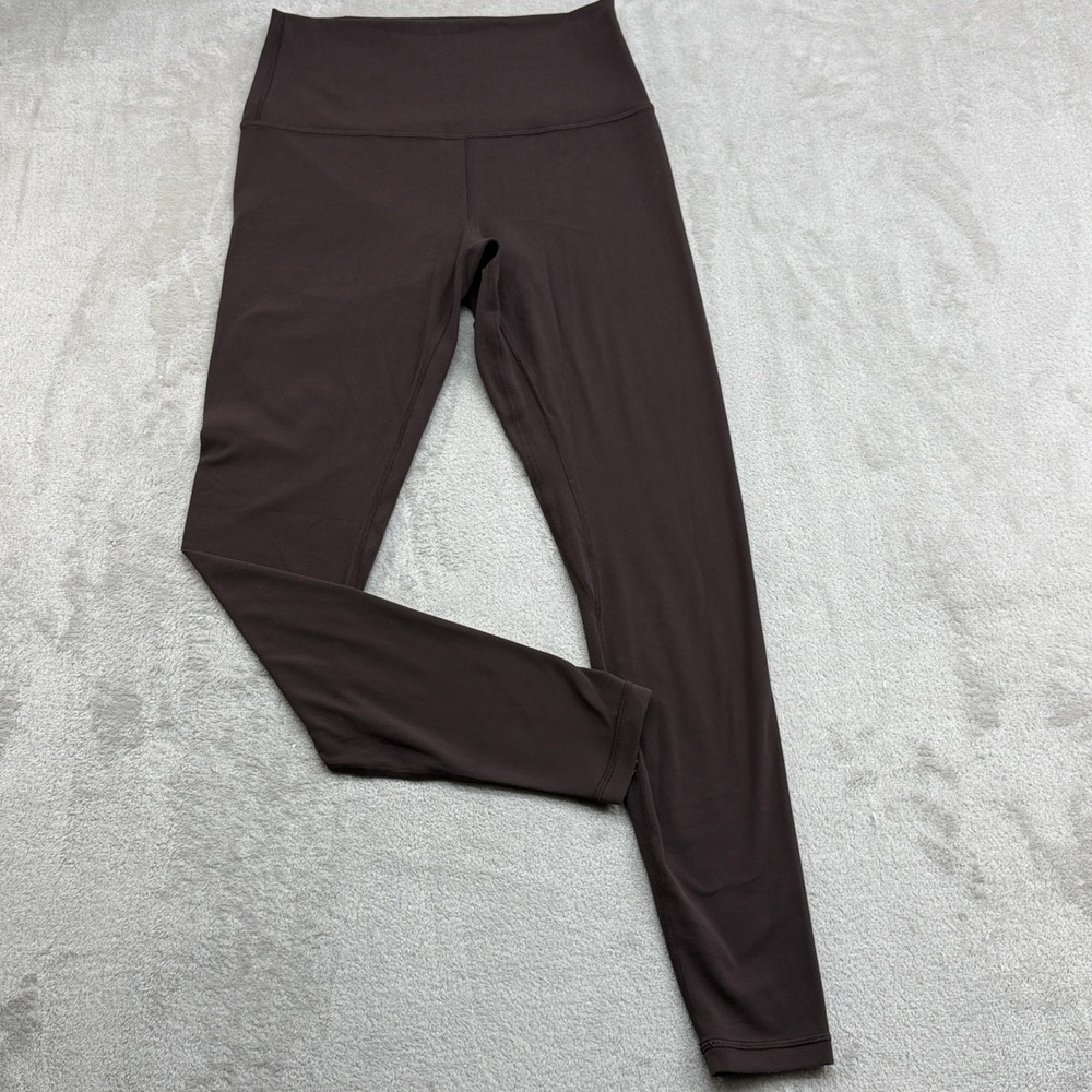 Lululemon Align Leggings Womens 8 Brown Hi Rise Nulu Yoga Pants 28" Yoga Pilates